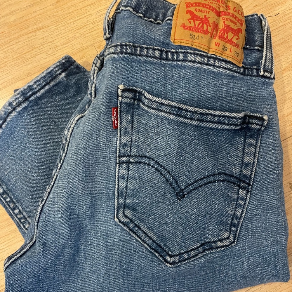 Levi's Classic Light Blue Stretch Straight Leg